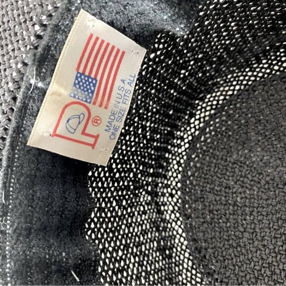 Vintage Billie Ross Sandalwood Black Woven Wide Brim Sun Hat - Picture 4 of 11